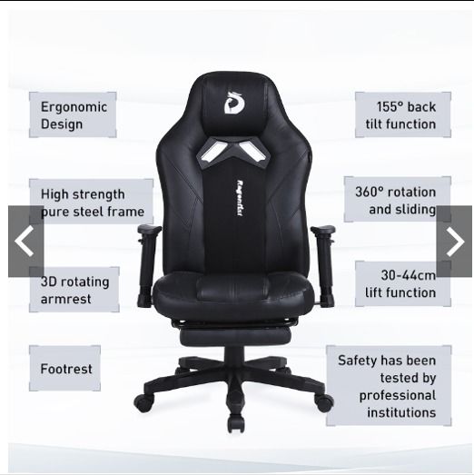 Fully assembled online gaming chair