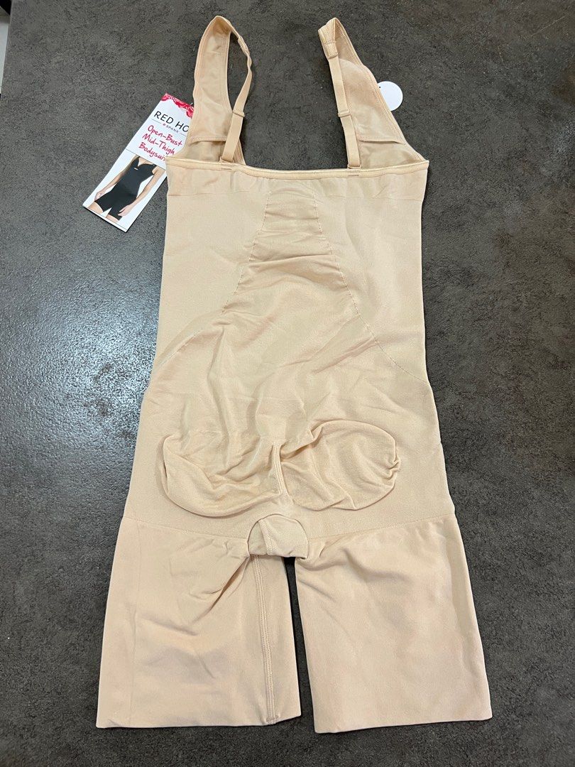 Body Spanx 10210R Sabbia Rosa Taglia S, Nuovo Con Etichette - Modellante Donna A Busto Aperto