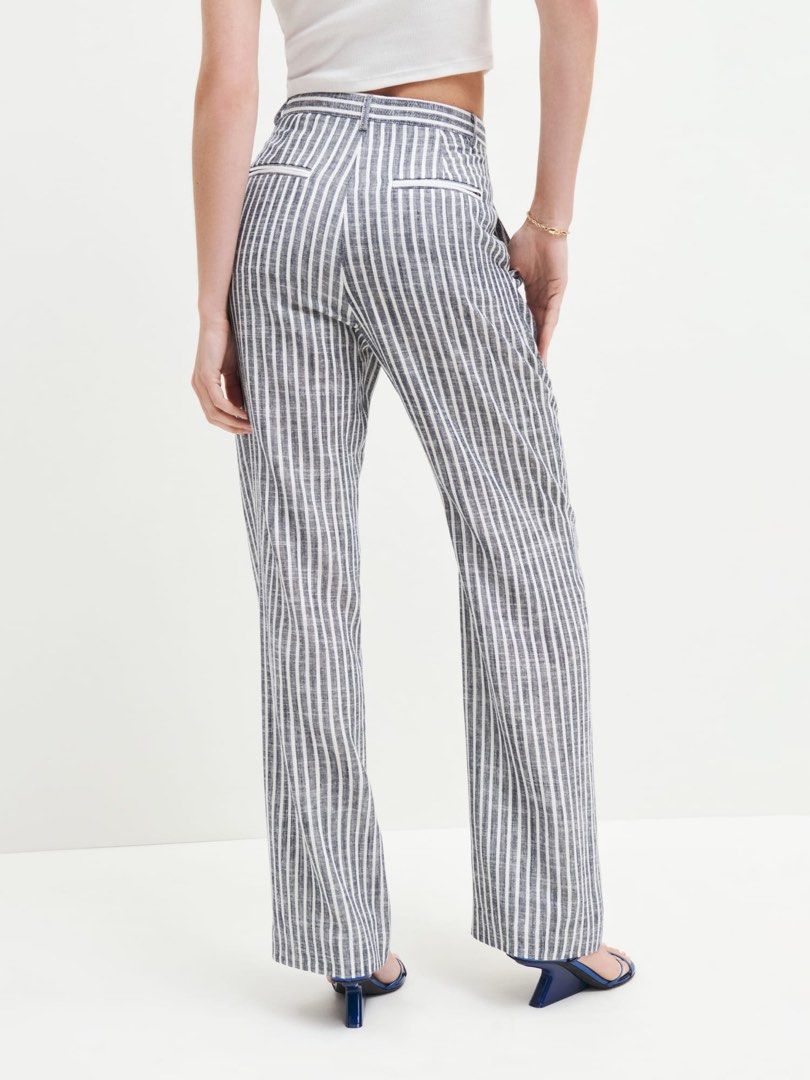 Reformation gingham pants online