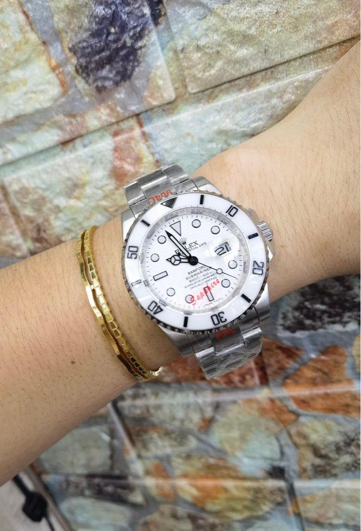 White submariner rolex deals
