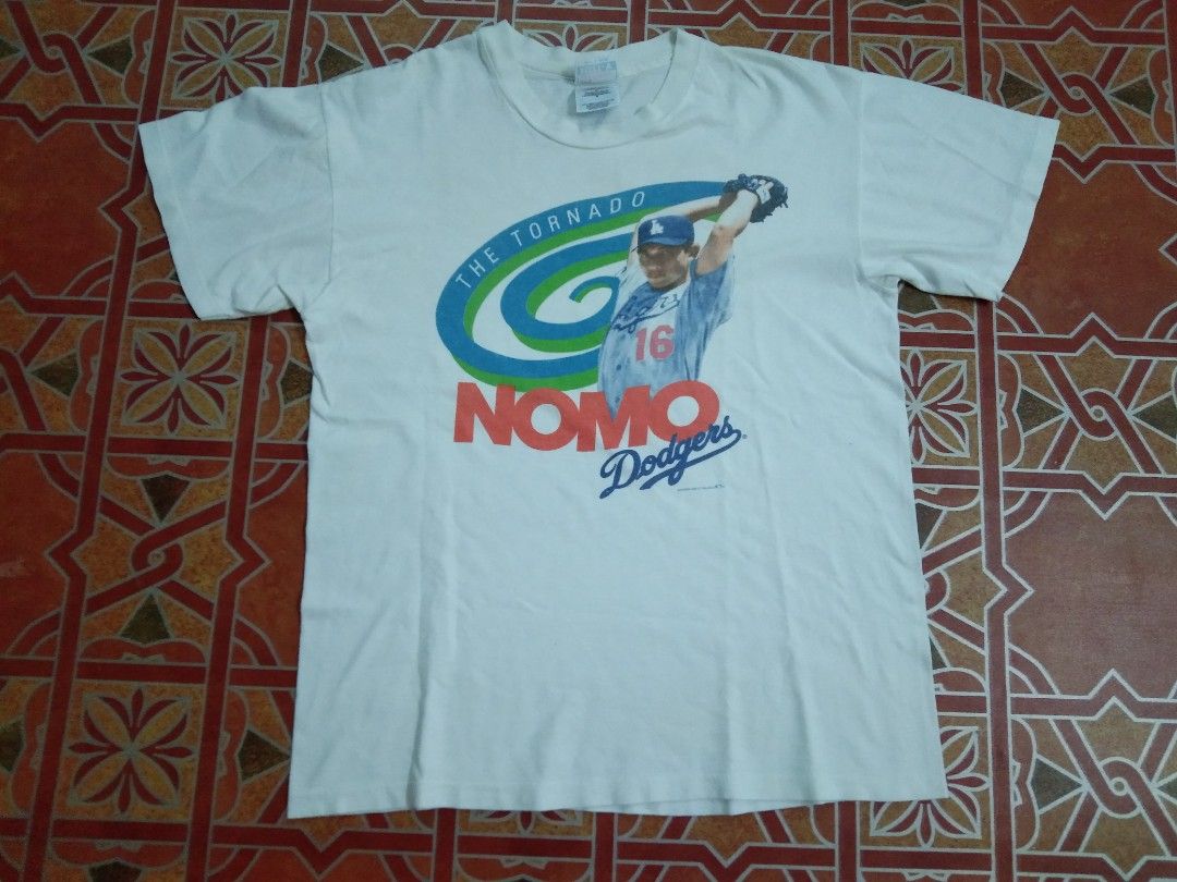 Rare Vintage 95's Dodgers Nomo 16 MLB By Starter Tee