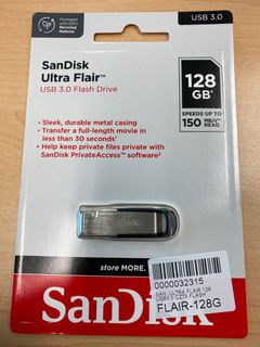 SandDisk USB 128 GB fast speed64085097105153110