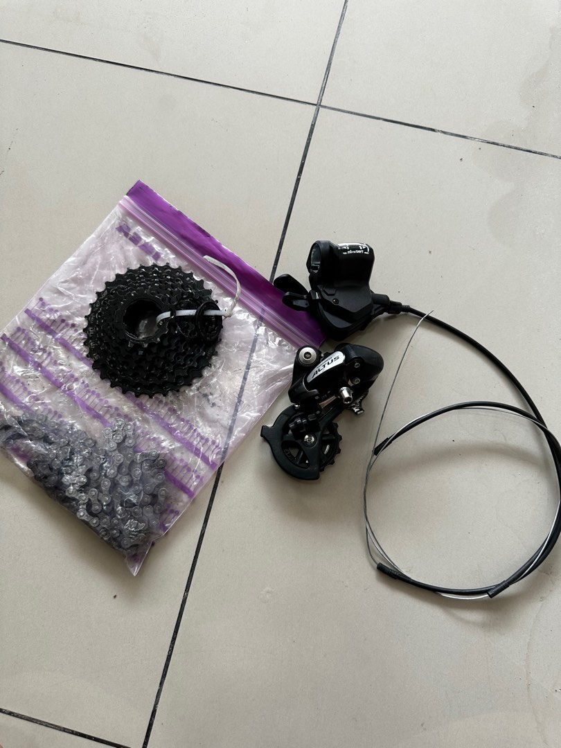 Shimano Altus 8 speed groupset Sports Equipment Bicycles Parts