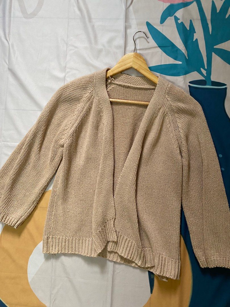 SHOPEE KOREAN LOOSE KNITTED CARDIGAN Women s Fashion Coats Jackets and Outerwear on Carousell