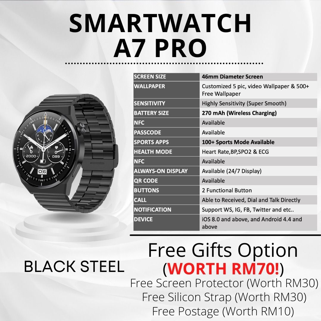 Samsung smartwatch a7 new arrivals