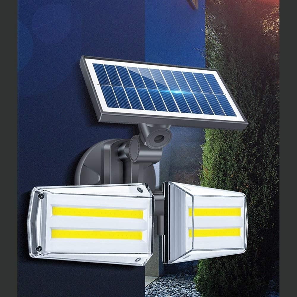 Solar Microwave Radar Wall Lamp Human Body Induction Double Head Rotatable  Home Garden Waterproof 42 Led SMD, Furniture  Home Living, Lighting   Fans, Lighting on Carousell