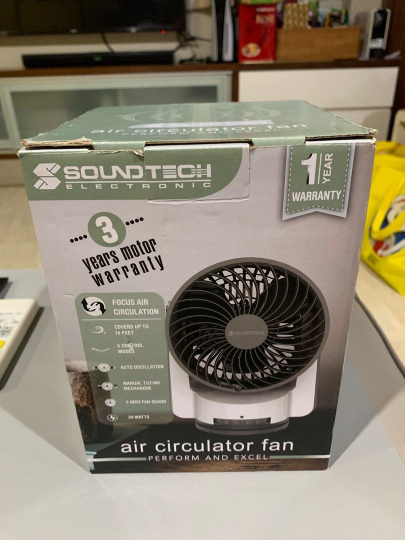 Soundtech air circulator fan, TV & Home Appliances, Other Home