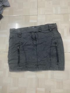 SPORT MAX CODE DENIM ZIPPER SKIRT