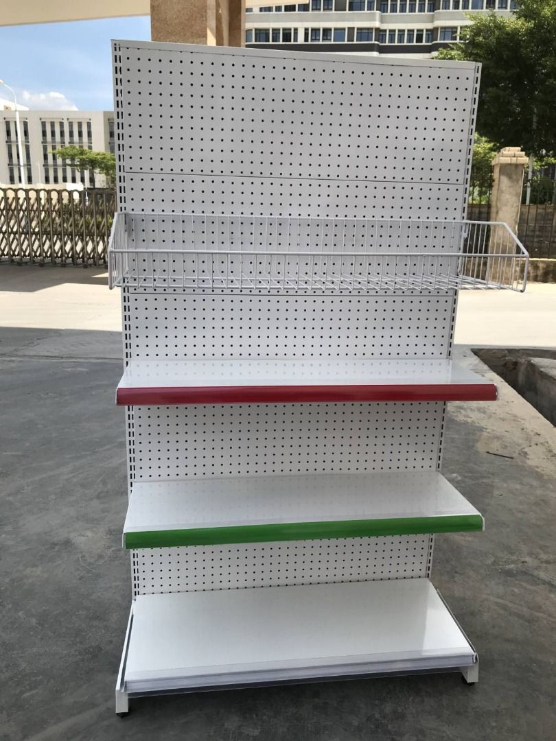 Stand Alone - Grocery Rack Gondola - Perforated, Furniture & Home ...