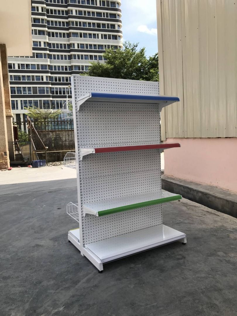 Stand Alone - Grocery Rack Gondola - Perforated, Furniture & Home ...