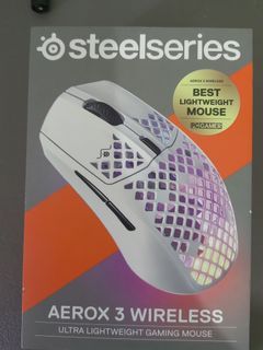 Steel Series Aerox 3 Wireless RBG White 2.4Ghz/Bluetooth 5.0 Connection Optical Gaming