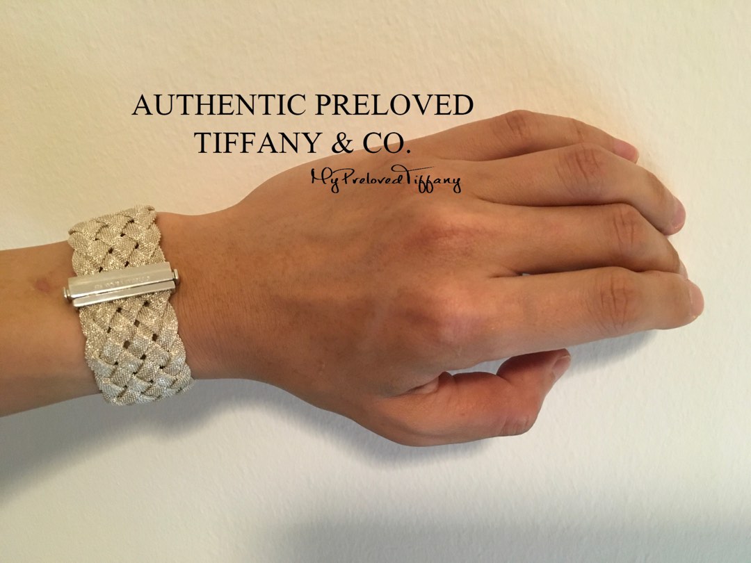 Gold braided clearance mesh bracelet