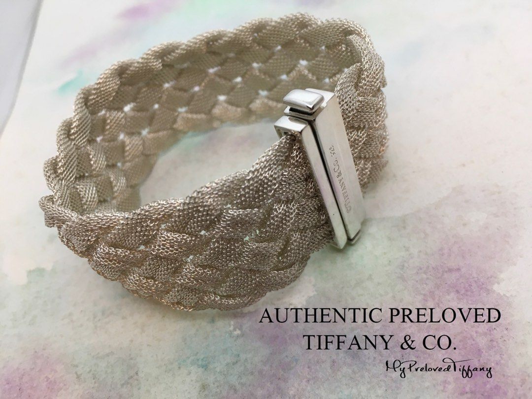 Gold braided sale mesh bracelet