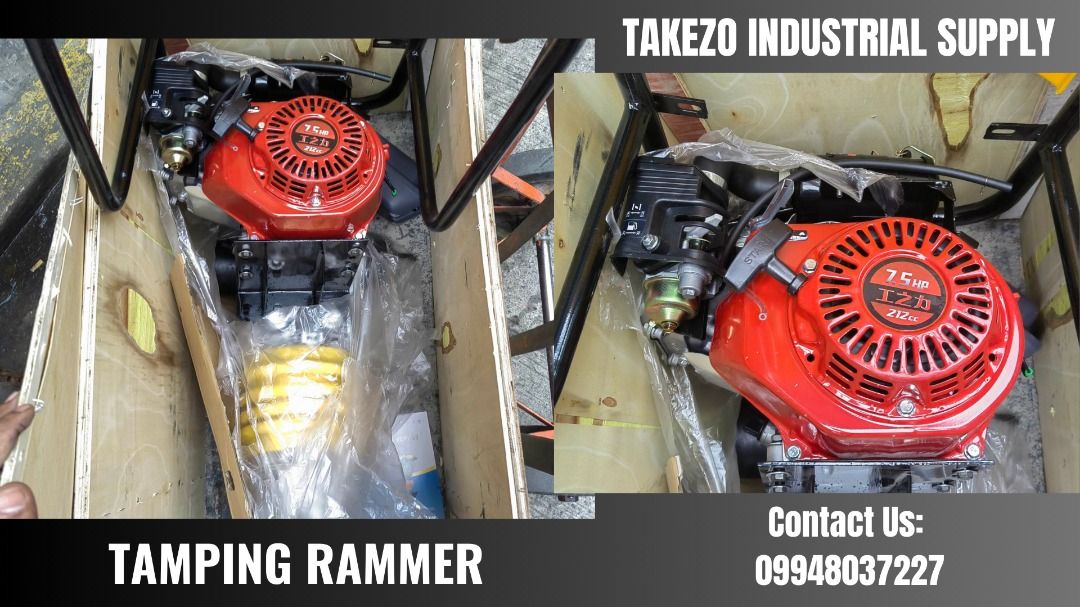 Tamping Rammer (Category: Construction Tools & Equipment) located in Manila. Submitted by angiedalu10338 (Listing ID 1247710953, Image 1). Description: Tamping Rammer Model: TST-TRET01 Specs: Electric Type 3kw 85kg Price: 30,000 For faster transaction call txt or viber 09948037227 Look for Shane *PRICE MAY CHANGE WITHOUT PRIOR NOTICE *ITEM IS VAT EXCLUSIVE *SUBJECT FOR AVAILABILITY *PRICE DEPENDS ON THE SIZES.