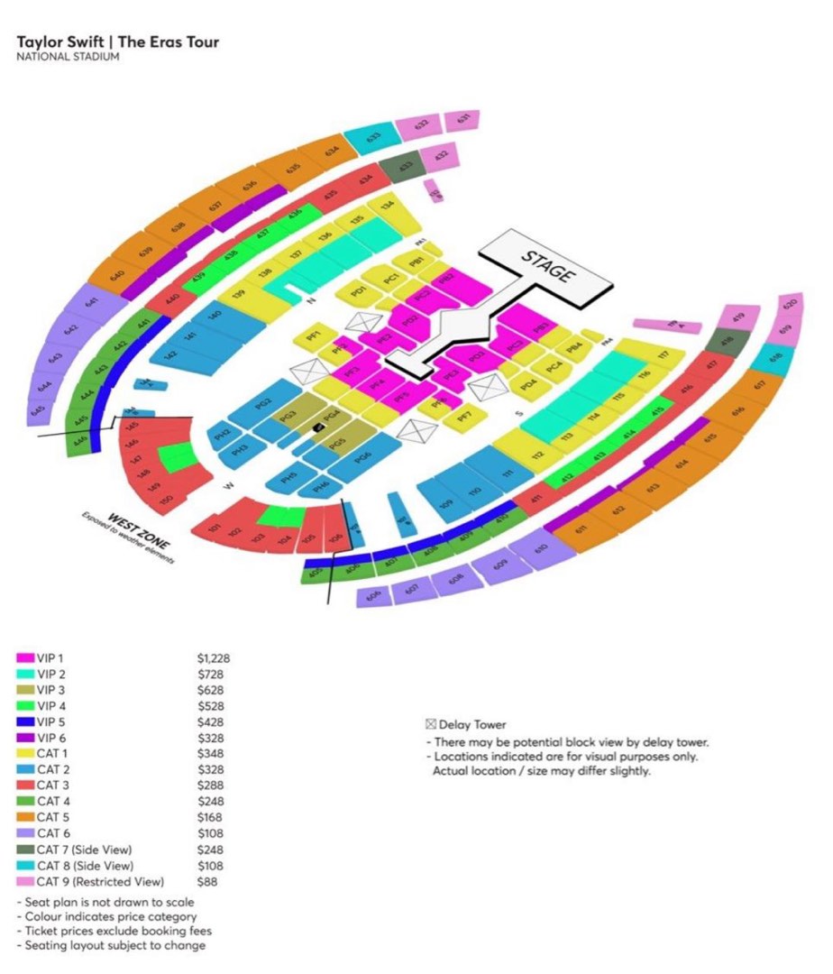 Taylor Swift Singapore, Tickets & Vouchers, Event Tickets on Carousell