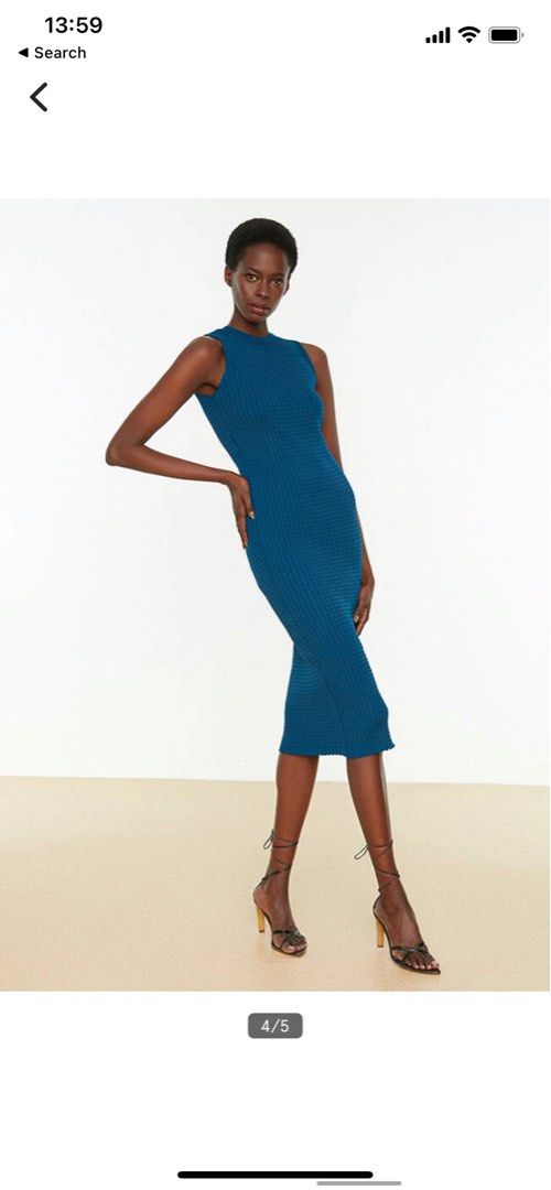 Scalloped knit cheap dress zara