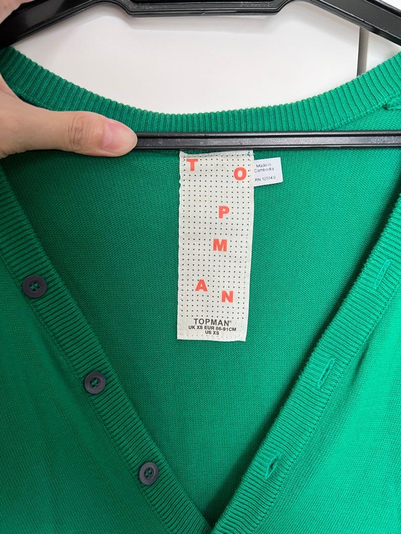 Topman green jumper on sale