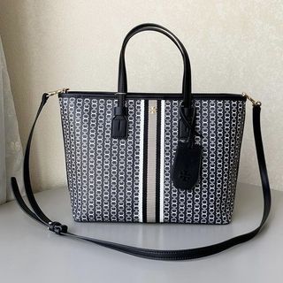 Tory Burch Link Gemini Canvas Tote Bag