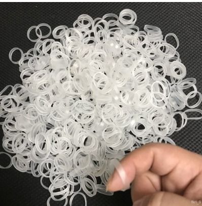 Transparent sales elastic bands