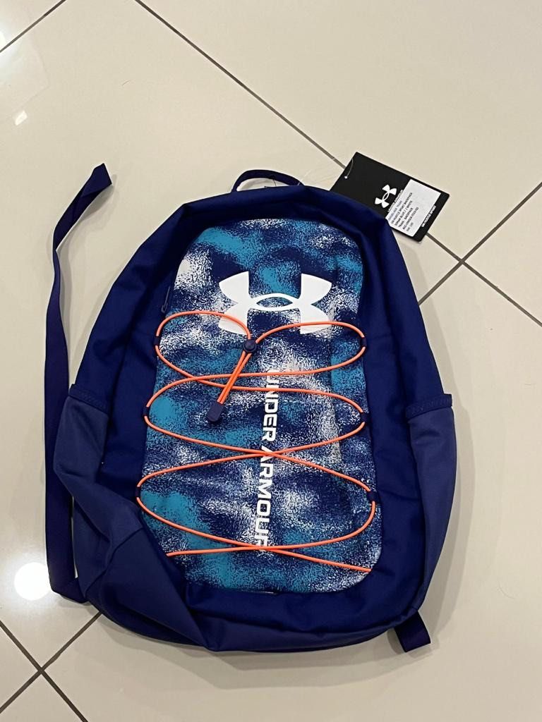 Under armour orange sale and blue backpack