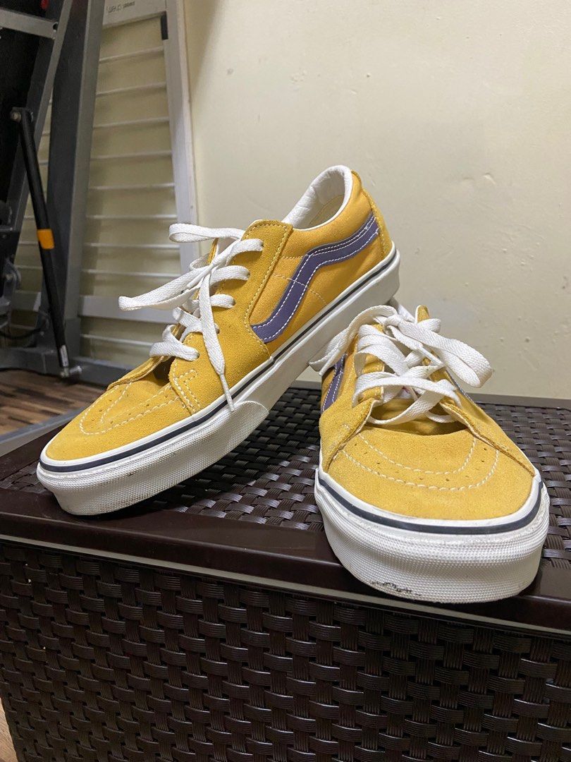Velvet yellow shop vans
