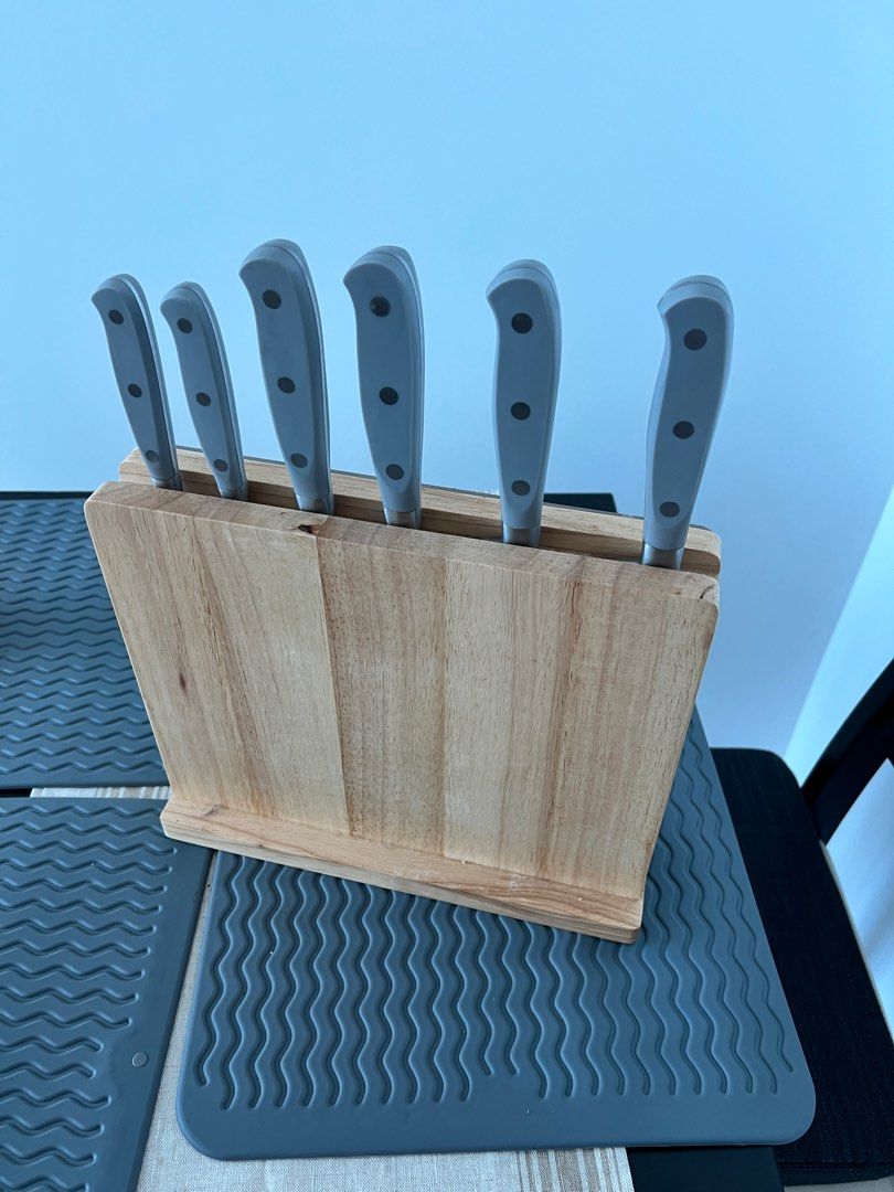 Viners Assure Elite 7pce Knife Block Set, Furniture & Home Living, Kitchenware & Tableware