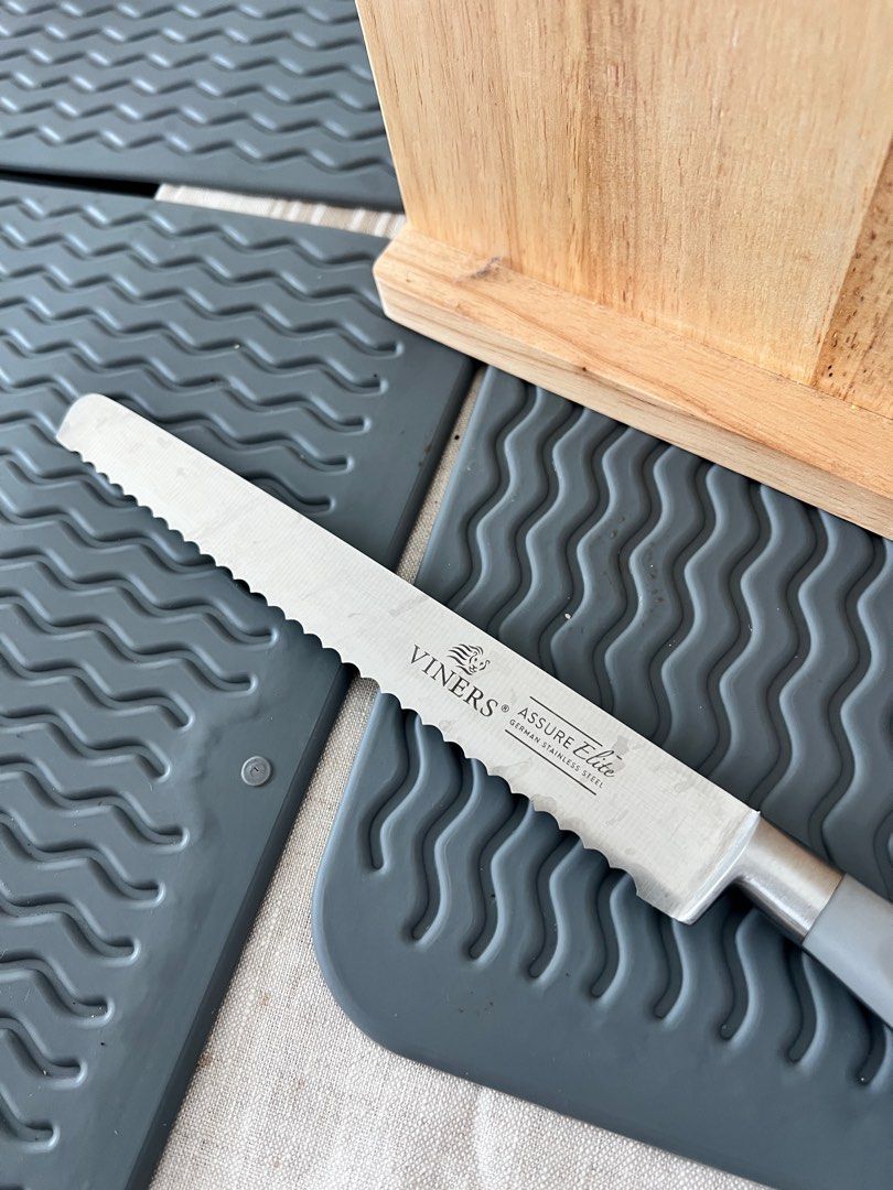 Viners Assure Elite 7pce Knife Block Set, Furniture & Home Living