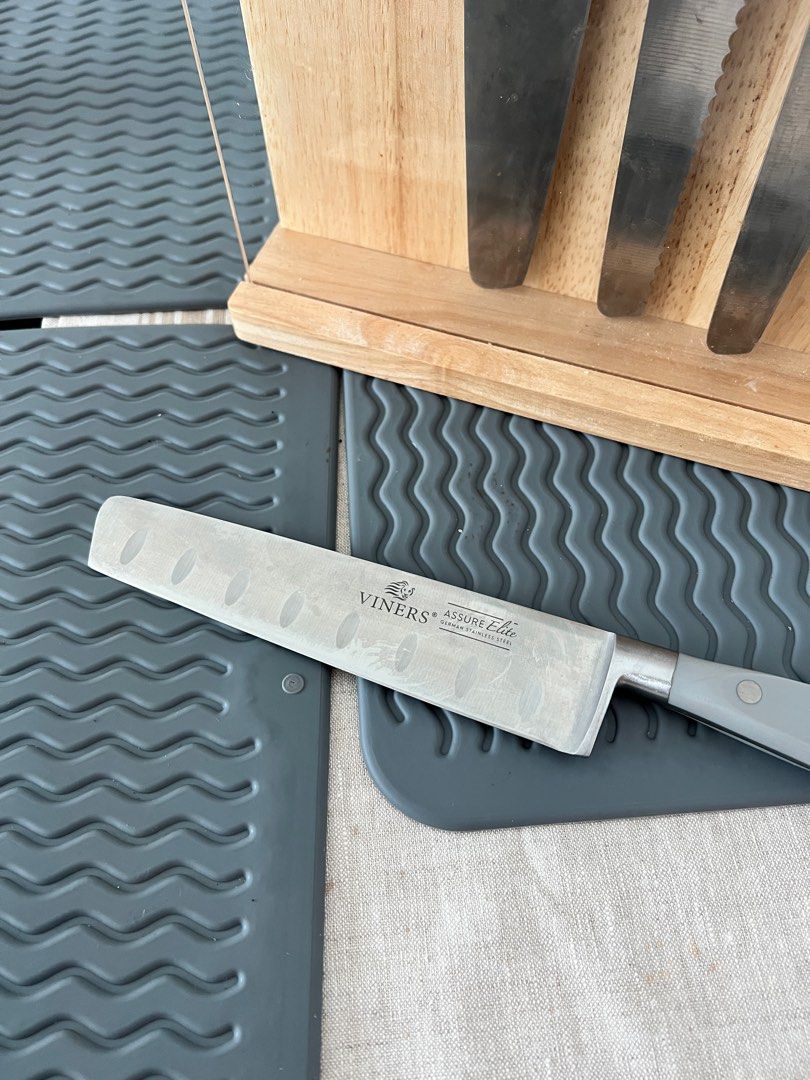 Viners Assure Elite 7pce Knife Block Set, Furniture & Home Living