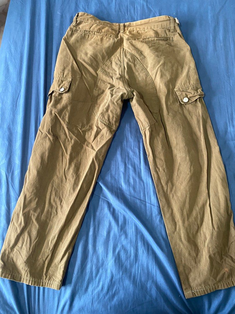 Vintage Olive Green Cargo Pants, Men's Fashion, Bottoms, Trousers on ...