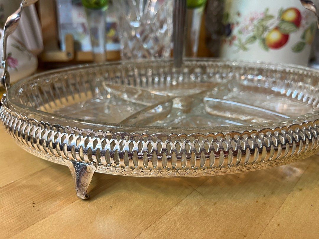 Vintage silver serving dishes clearance