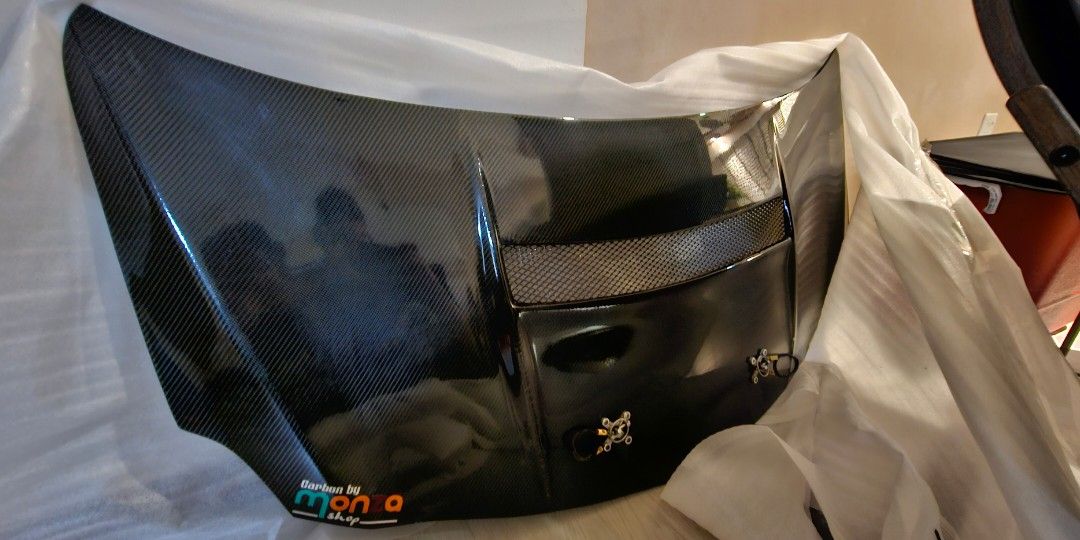 Vios ncp93 carbon fiber Hood, Car Accessories, Accessories on Carousell