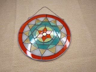Wall Display/ outdoor stained glass Art Star
