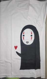 White Studio Ghibli Spirited Away No Face Tee Shirt