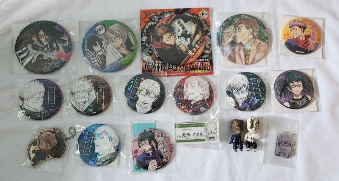 wts-2-pics-jujutsu-kaisen-demon-slayer-chainsaw-man-merch-set-jjk