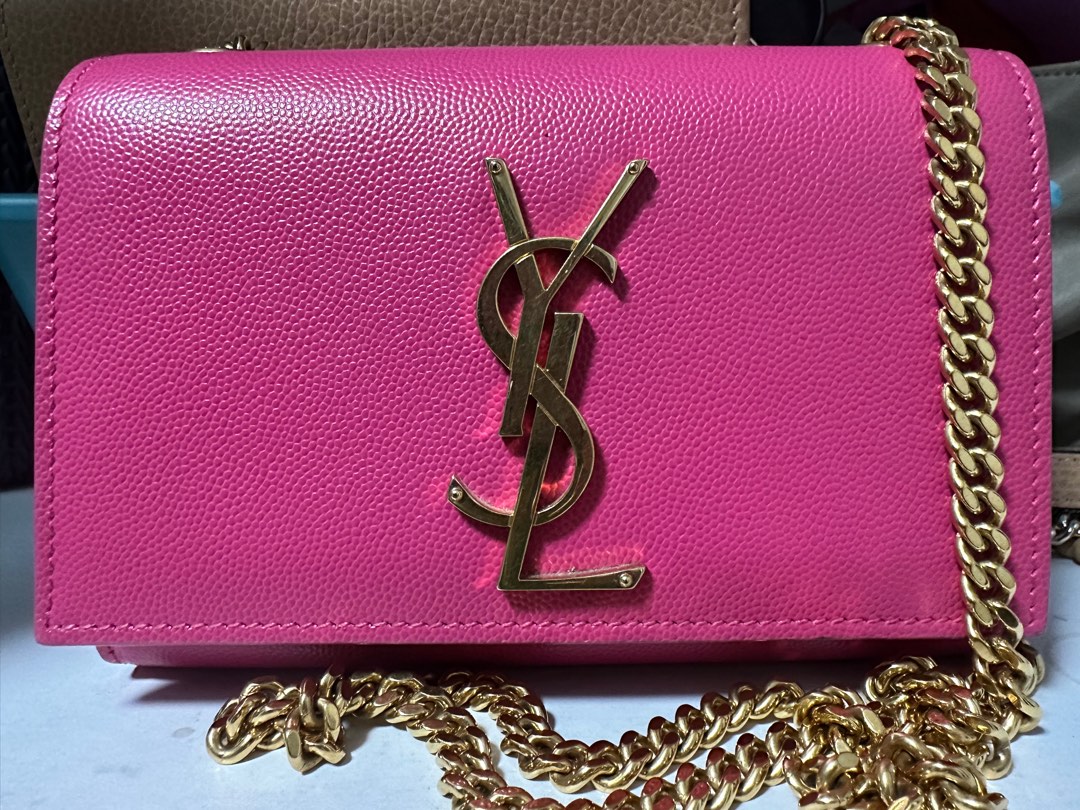Ysl neon cheap pink bag