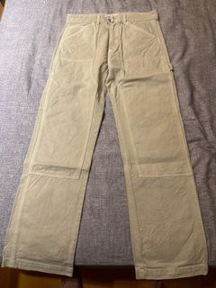 Zara米白工裝褲