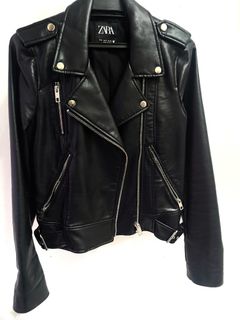 Ebay zara leather jacket store