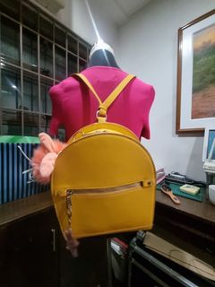 Zara yellow backpack