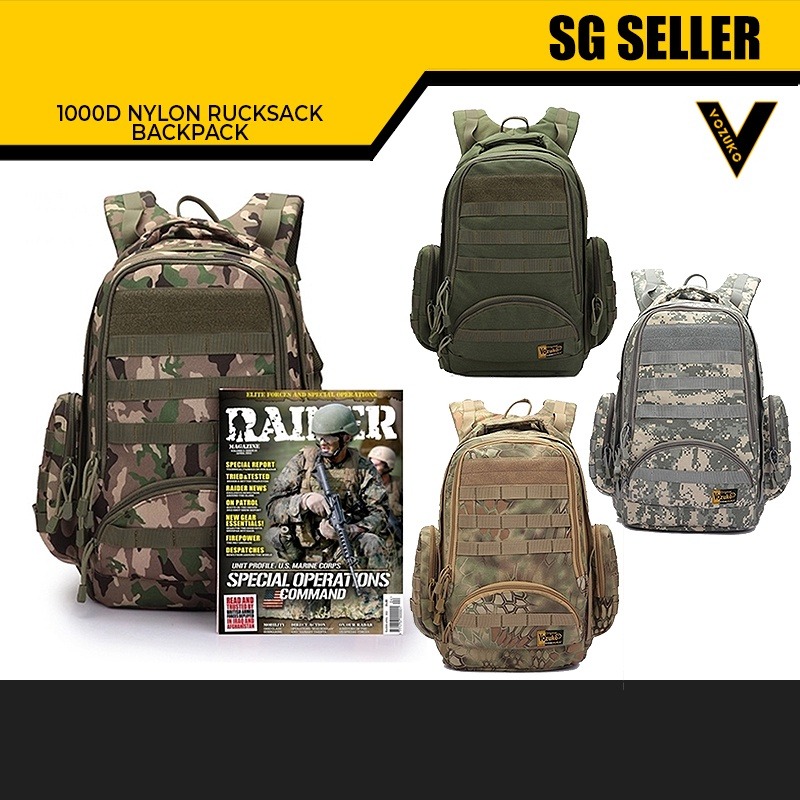 1000 DENIER NYLON RUCKSACK HAVERSACK HIKING CAMPING OUTDOORS