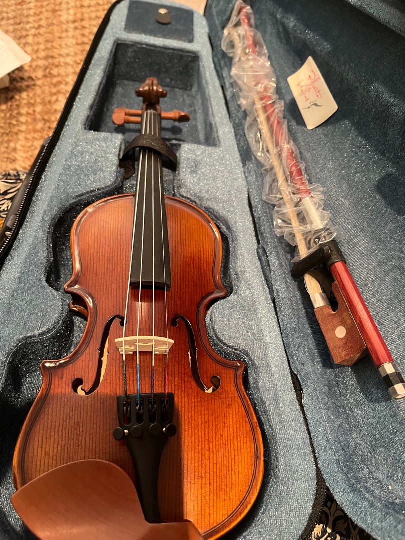 1/16 brand new maple beautiful sound violin, Hobbies & Toys, Music ...
