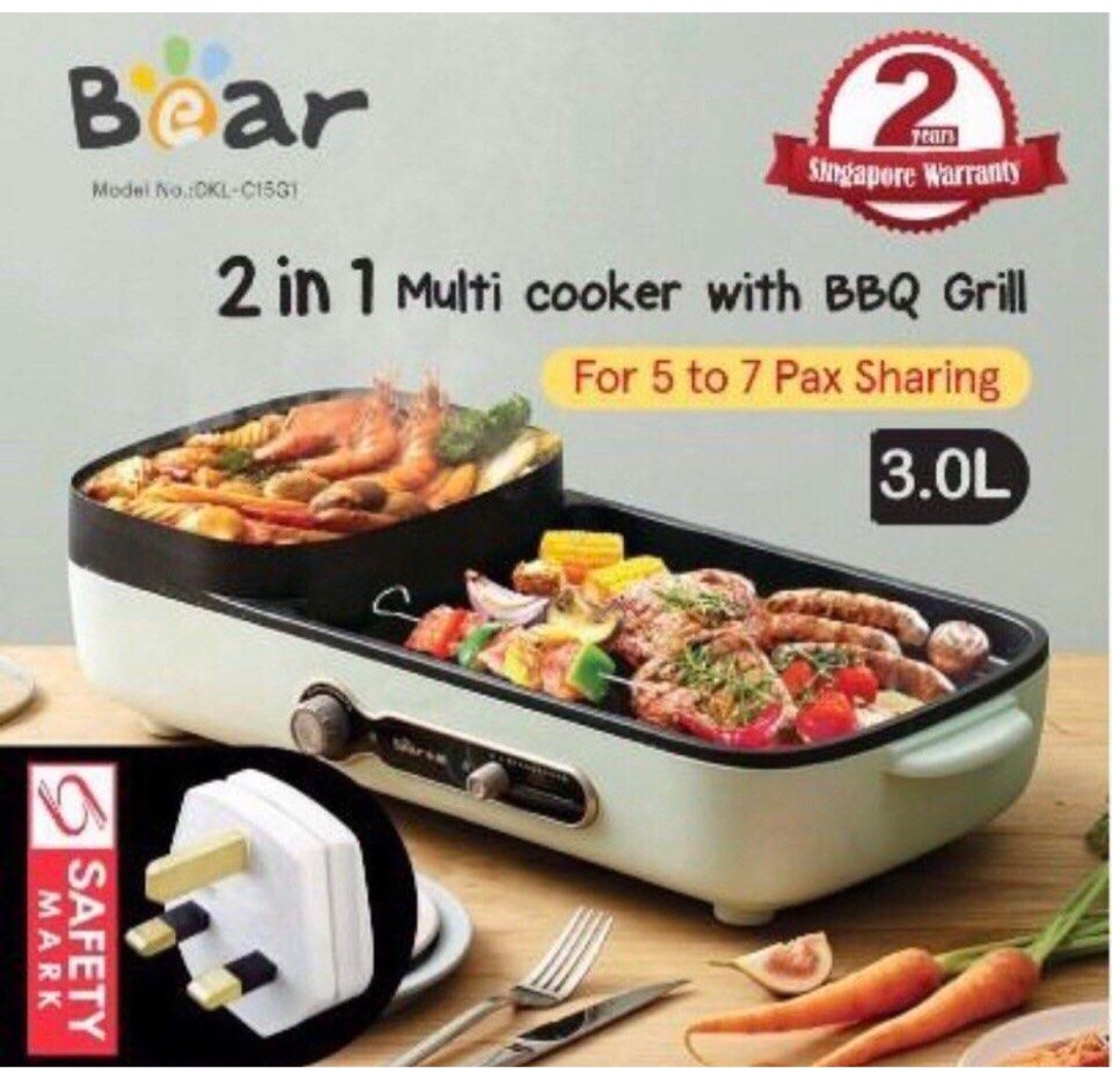 2 in 1 hotpot and grill, TV & Home Appliances, Kitchen Appliances, BBQ