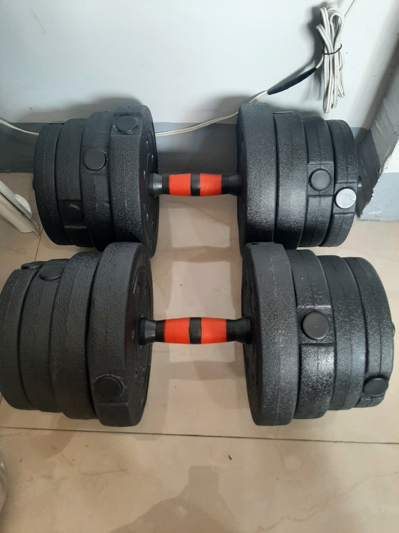 30kg Dumbbell Set on Carousell