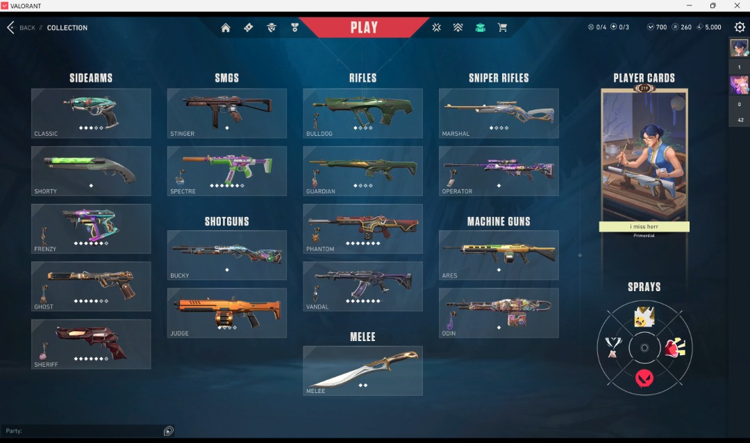 4 Knives 12 VP Skins Cheap Valorant Account, Video Gaming, Gaming