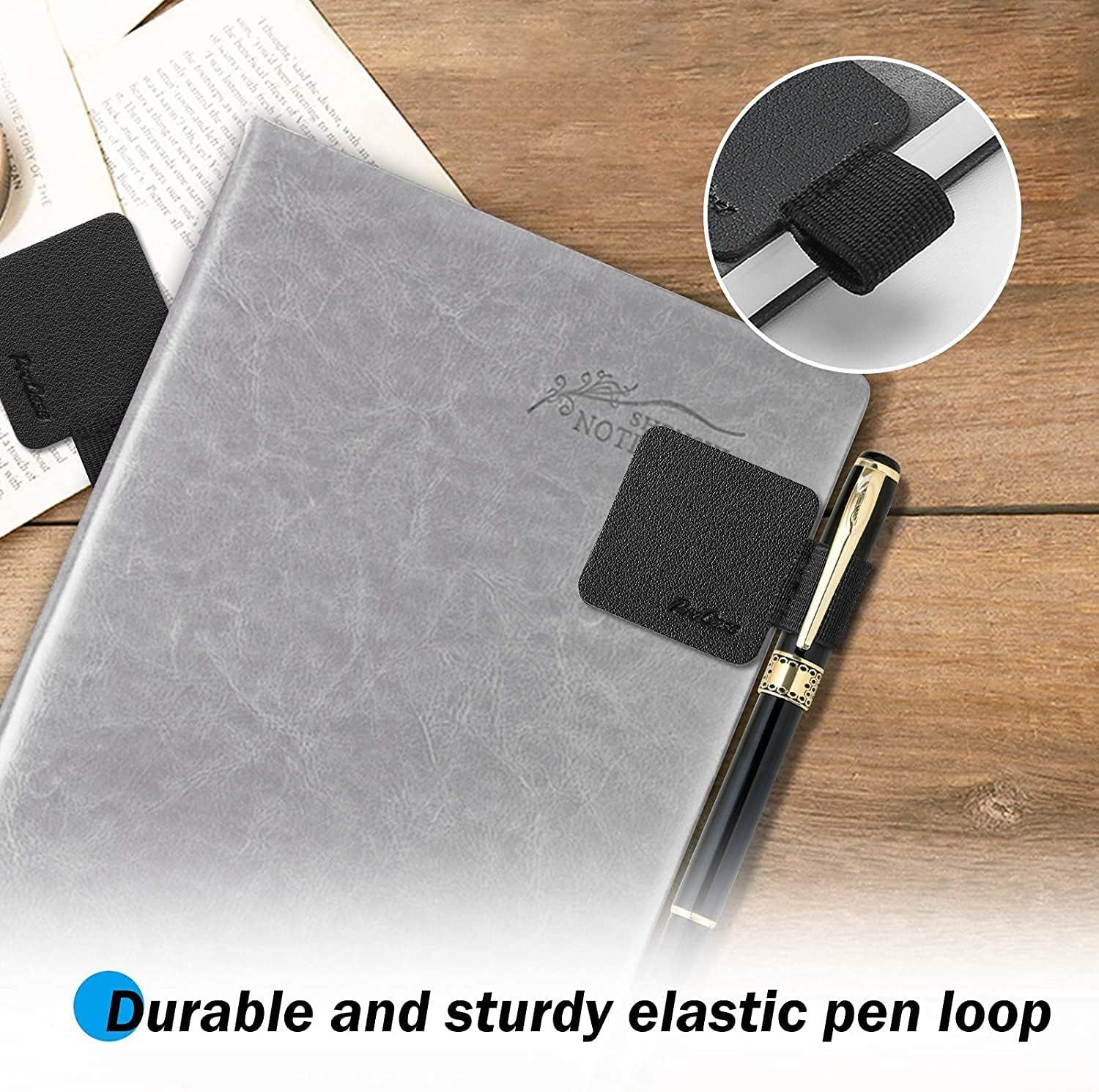 Notebook Pen Holder, Elastic Pen Station