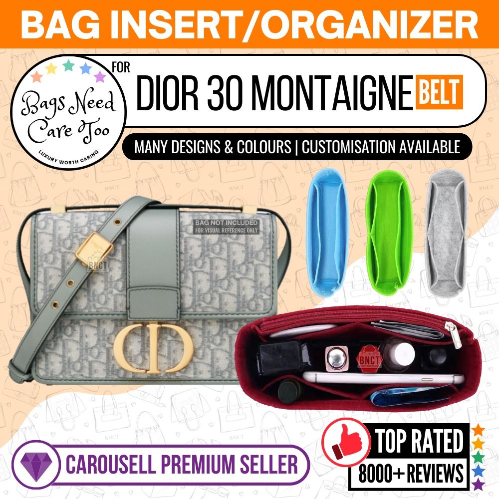 𝐁𝐍𝐂𝐓👜]🧡 Dior 30 Montaigne Chain Bag Organizer