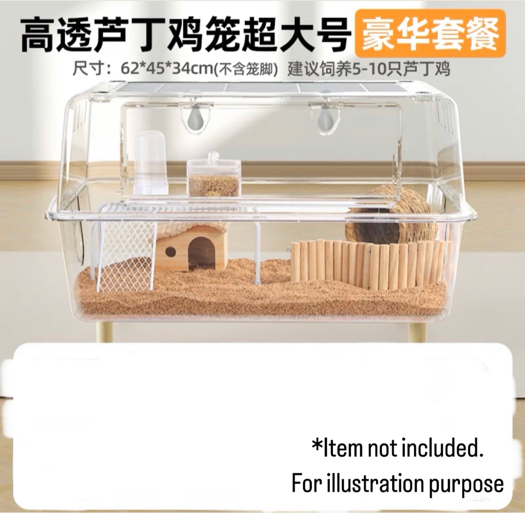 Acrylic rabbit cage hot sale