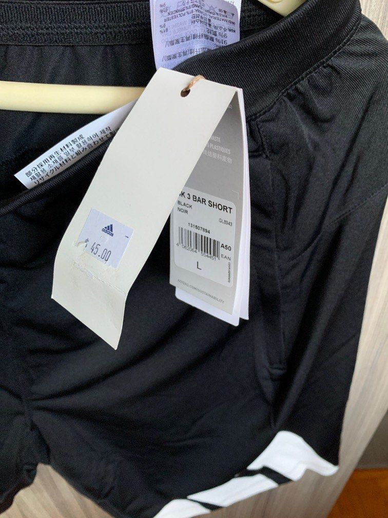 Adidas black Shorts Men s Fashion Activewear on Carousell