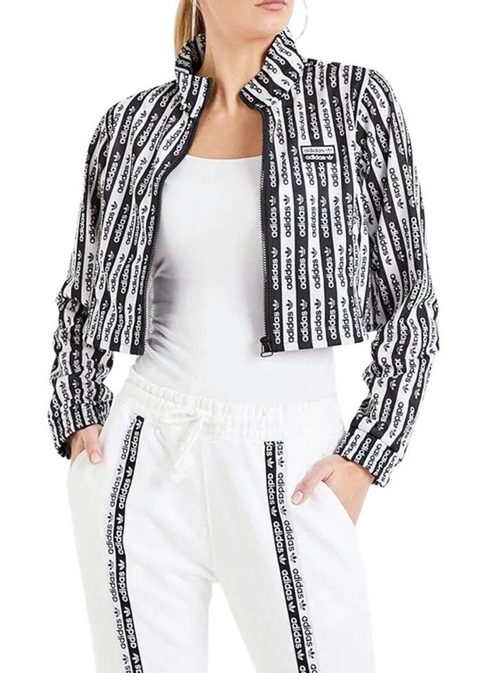 Adidas crop Jacket, Women's Fashion, Coats, Jackets and Outerwear on ...