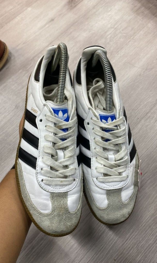 Adidas rom blue stripes discount
