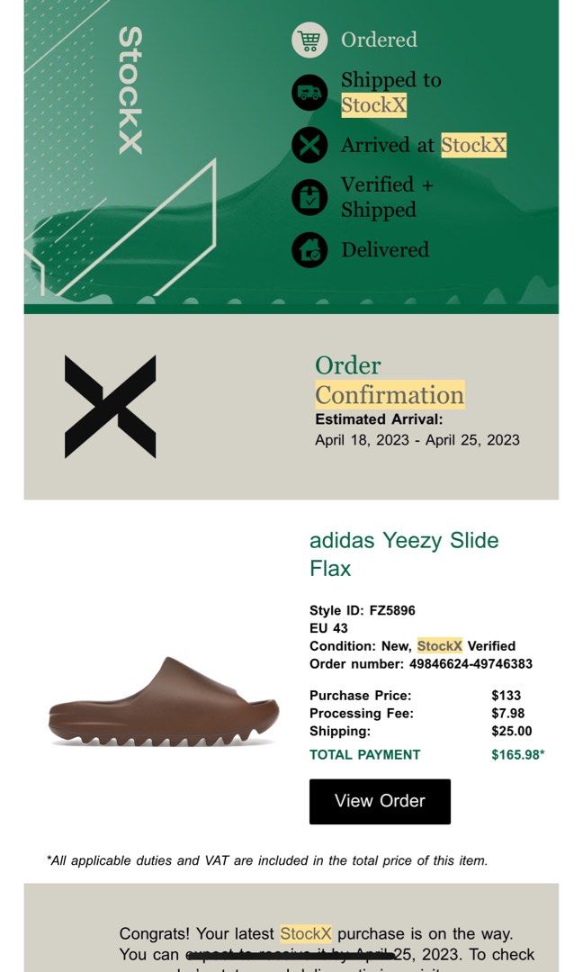 Adidas Yeezy Slides Flax Men s Fashion Footwear on Carousell